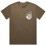 Basic Stretchy Heavy Weight Walnut  Oversized Tee