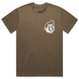 Basic Stretchy Heavy Weight Walnut  Oversized Tee