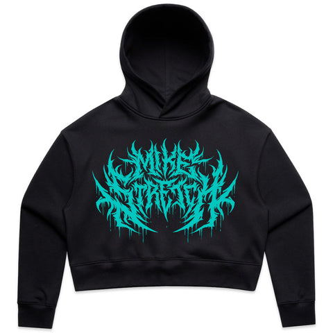 Death Metal Crop Hood Teal