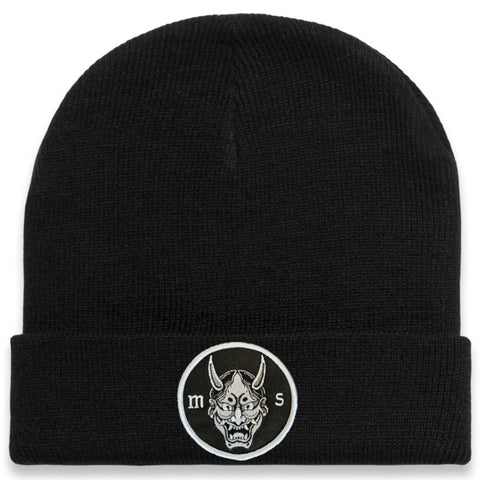 Hannya Patch Cuff Beanie