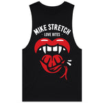 Love Bites Fangs Sleeveless Vampire Halloween Graphic Tee