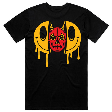Smiley Devil tee t shirt custom t shirts graphic tees Premium Heavy weight