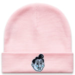 Stretchy Cuff Beanie Pink
