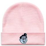 Stretchy Cuff Beanie Pink