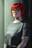 Death Metal Crop Faded Black
