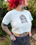 I'm Fine Crop Tee Seafoam