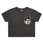 Lil Stretchy Crop Faded Black