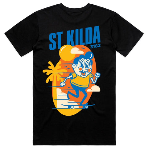 St Kilda Beach tee t-Shirt Melbourne Graphic 3182 Souvenir